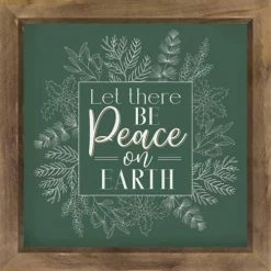 Coupon 🎉 Signs & Letterboards P. Graham Dunn Peace On Earth Framed Art 🎁