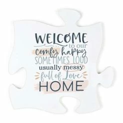 Flash Sale ๐ Signs & Letterboards P. Graham Dunn Welcome To Our Comfy Home Puzzle Piece Sign ๐