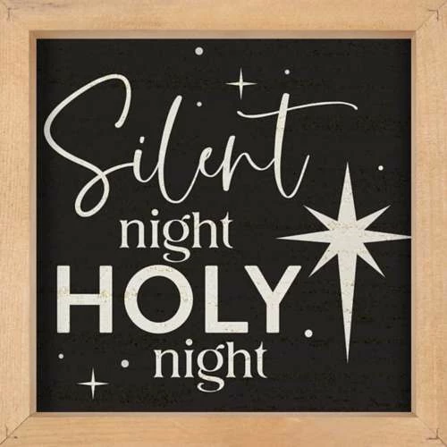 Hot Sale β¨ Signs & Letterboards P. Graham Dunn Silent Night Framed Art π