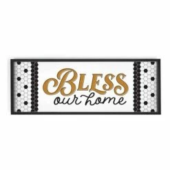 Coupon ⭐ Signs & Letterboards P. Graham Dunn Bless Our Home Framed Art 🎉