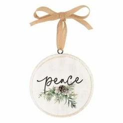 Best Sale 🧨 Ornaments & Stockings P. Graham Dunn Peace Bow Ornament 🛒