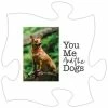 Promo 🔥 Signs & Letterboards P. Graham Dunn You Me And The 🐶 Dogs Mini Puzzle Piece Wall Art ✨