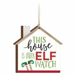 Hot Sale ⌛ P. Graham Dunn Ornaments & Stockings P Graham Dunn This House Is Under Elf ⌚ Watch Ornament 🥰