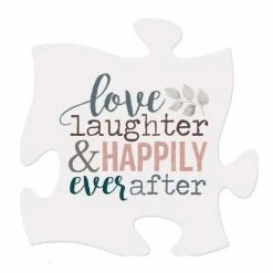 Top 10 🛒 P. Graham Dunn Signs & Letterboards P Graham Dunn Love Laughter And Happy Ever After Puzzle Piece 🛒