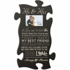 Best reviews of 🌟 Picture Frames P. Graham Dunn Mr & Mrs Puzzle Vertical Photo Frame 🤩