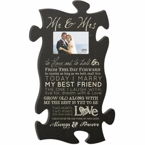 Best reviews of π Picture Frames P. Graham Dunn Mr & Mrs Puzzle Vertical Photo Frame π€©