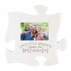 Outlet 😀 Picture Frames P. Graham Dunn Life's Little Moments Make The Best Memories Puzzle Piece Frame 🧨
