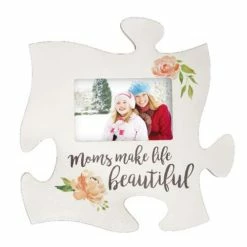 Wholesale 🥰 Picture Frames P. Graham Dunn Moms Make Life Beautiful Puzzle Plaque 😀