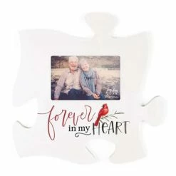 Coupon ⌛ Picture Frames P. Graham Dunn Forever In My Heart Puzzle Piece Frame 😍