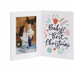 Flash Sale 🧨 Picture Frames P. Graham Dunn Baby's First ❄ Christmas Photo Frame 🛒