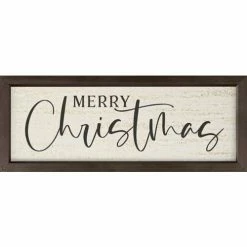 New 💯 Signs & Letterboards P. Graham Dunn White Merry 🎁 Christmas Framed Art 😀