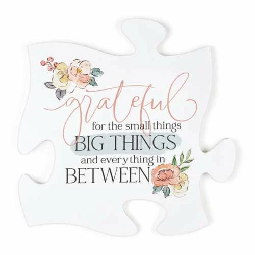 Deals π Signs & Letterboards P. Graham Dunn Grateful For The Small Things Puzzle Piece Sign π